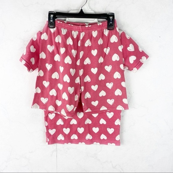 [Crazy 8] Pink Heart PJ Set - Picture 1 of 4